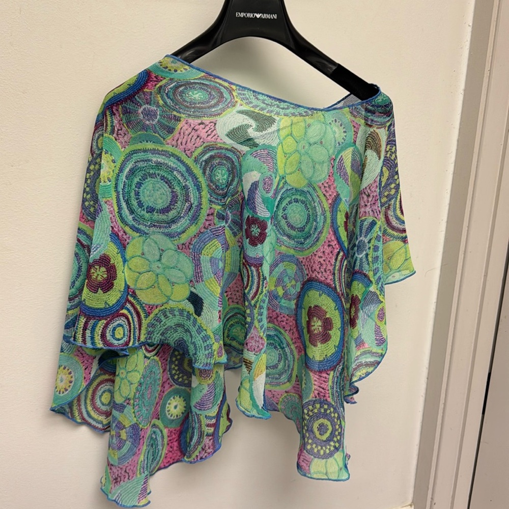 Multicolor wrap/coverup ,free size polyester Style 101